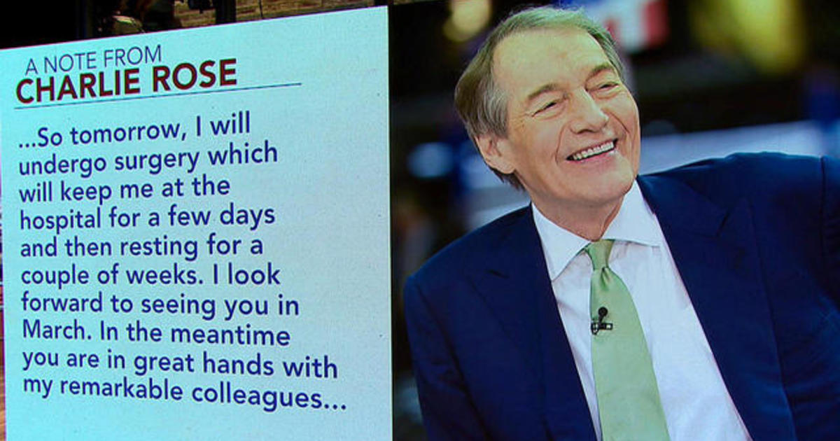 A note from Charlie Rose
