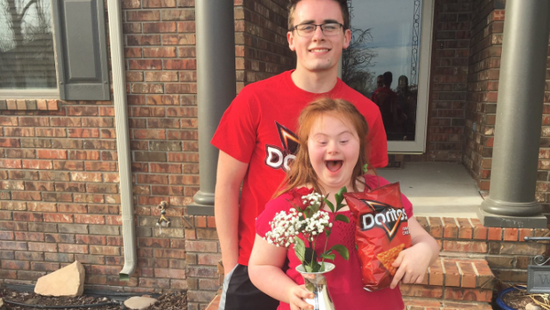 Teen's 'cheesy' promposal to girl with Down syndrome goes viral