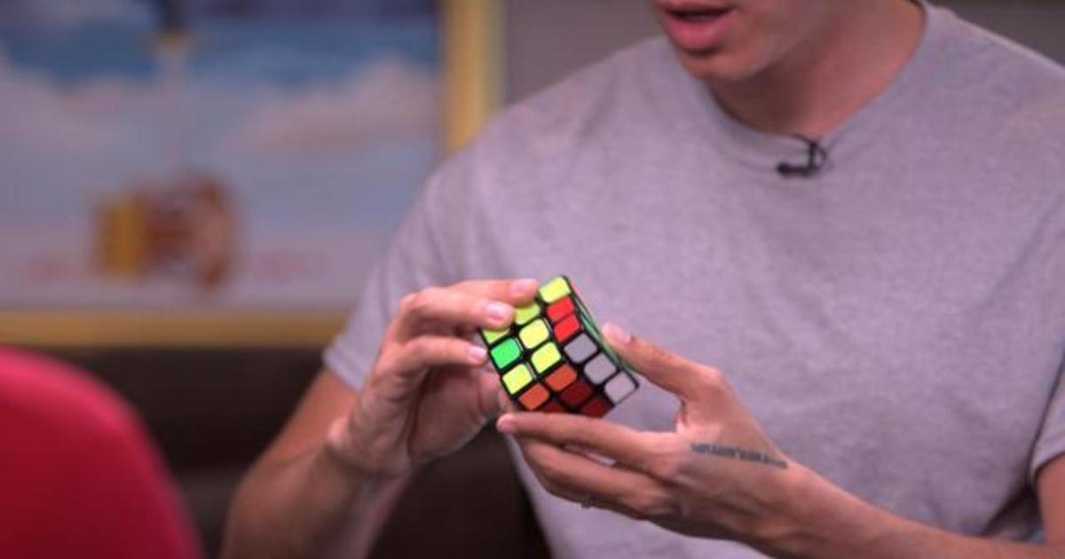 Solving rubiks cube while showering with