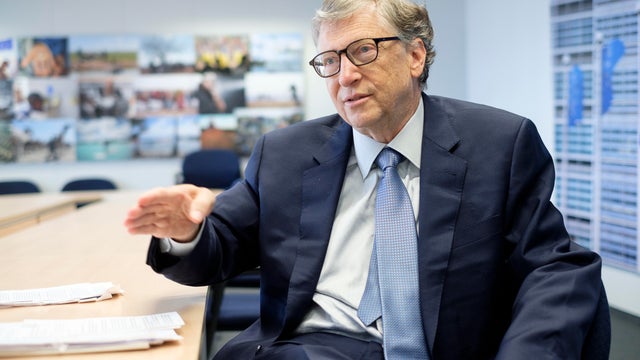 比尔·盖茨在布鲁塞尔促进健康和清洁能源倡议