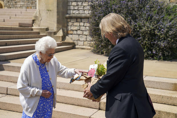 The Queen Receives A Rose Named In Memory Of The Duke Of Edinburgh 