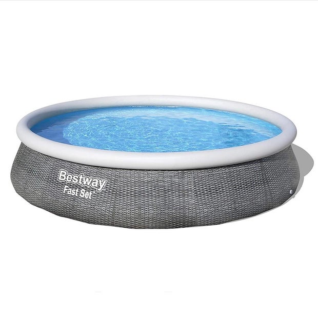 Bestway fast ground rattan pool set 
