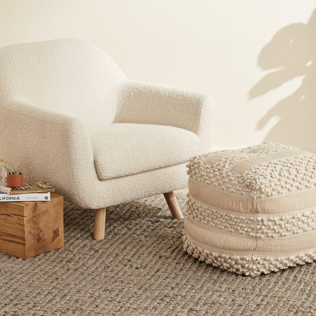 UpWest Woven Floor Pouf 