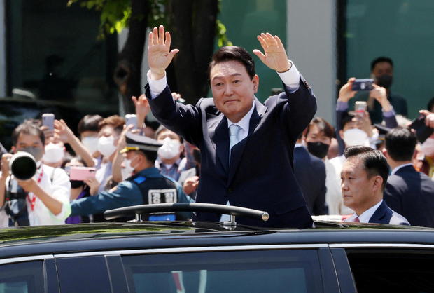 South Korea holds the inauguration ceremony for incoming President Yoon Suk-yeol in Seoul 