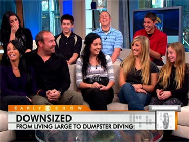 Big Family Downsized Lives When Hard Times Hit Cbs News