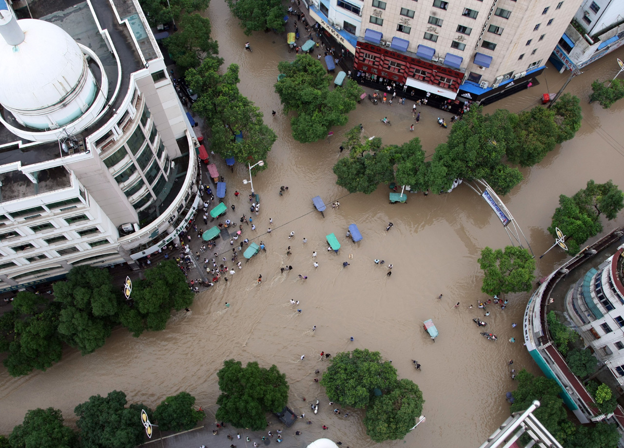 tesla china flood