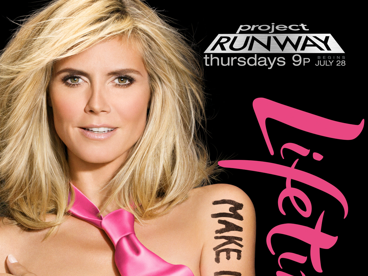 Project Runway Heidi Klum Bares All For New Ad Cbs News 