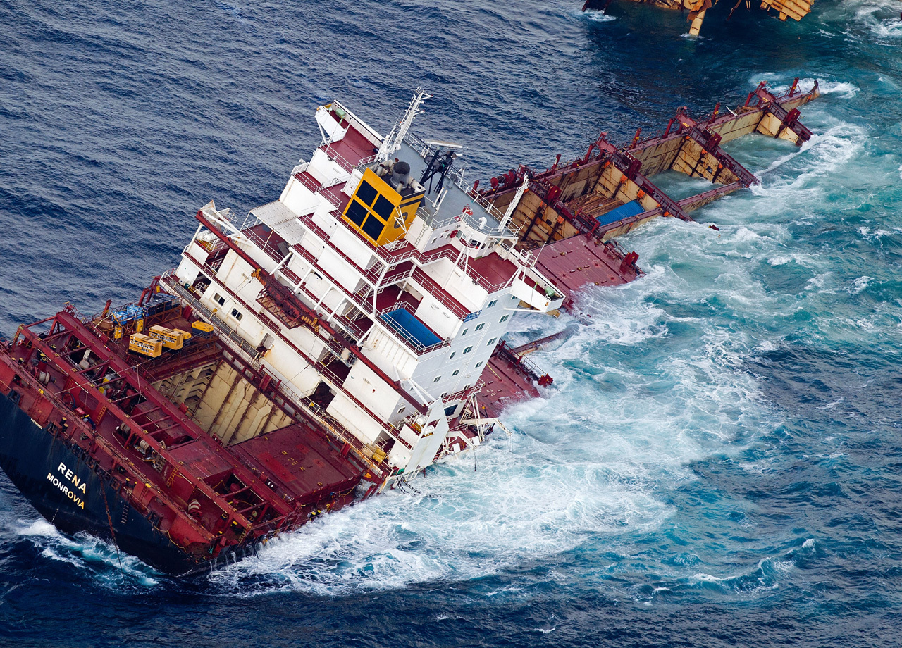 Half Of Cargo Ship Sinking Off New Zealand Cbs News