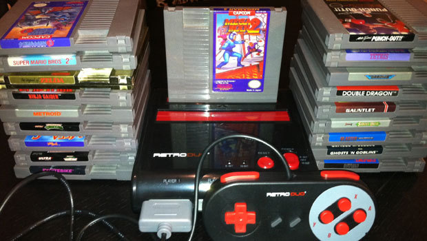 game console with old nintendo games