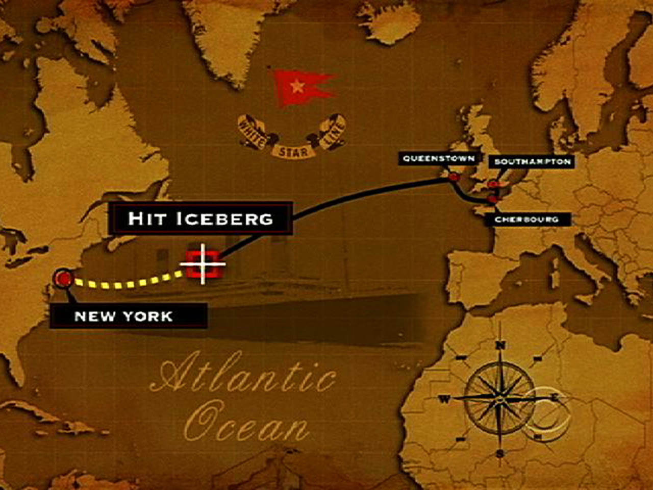 route of the titanic voyage