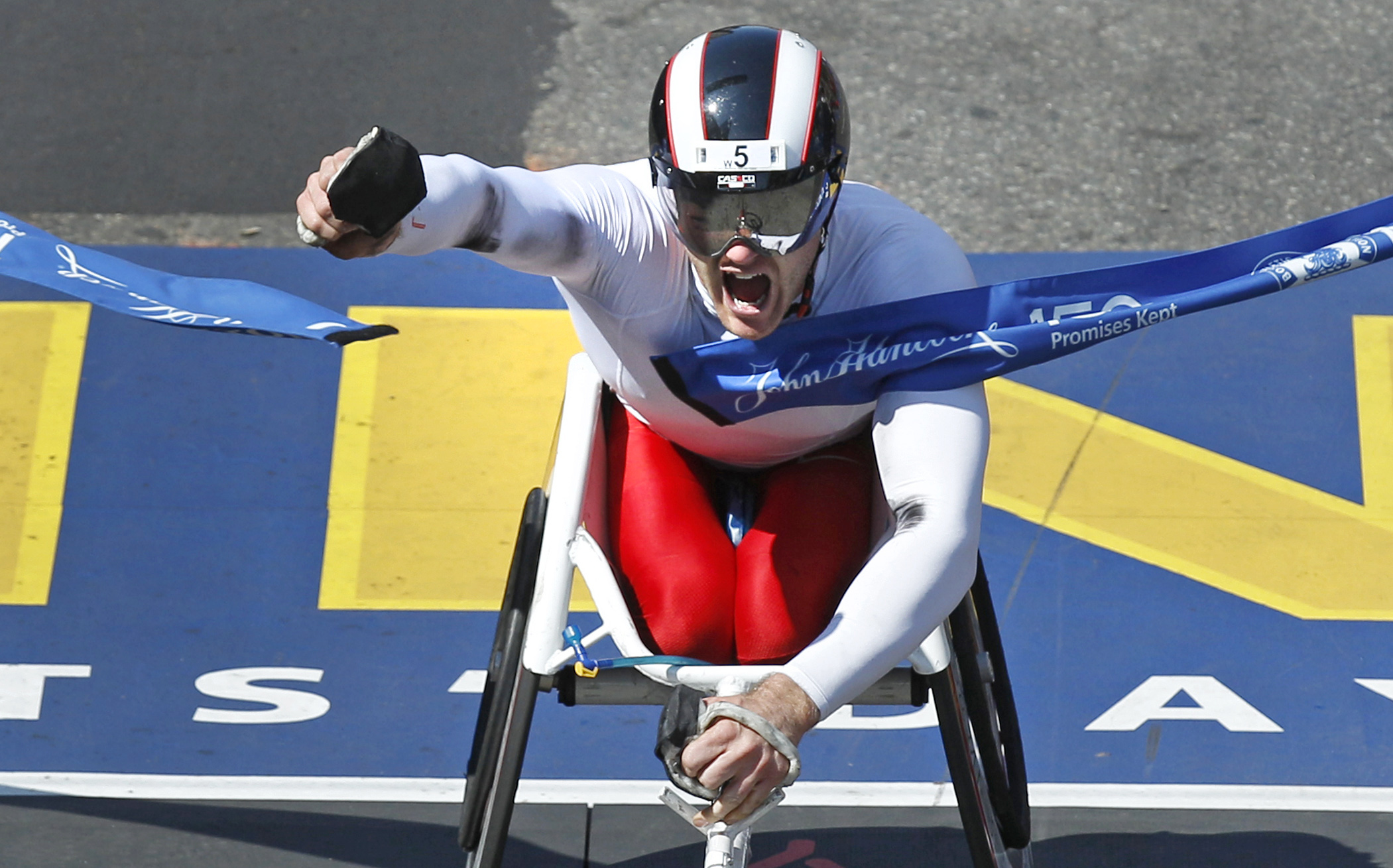 Joshua Cassidy breaks Boston Marathon wheelchair record CBS News