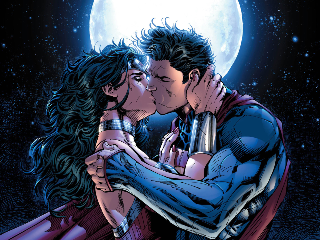 Superman Wonder Woman Kiss In New Justice League Comic CBS News