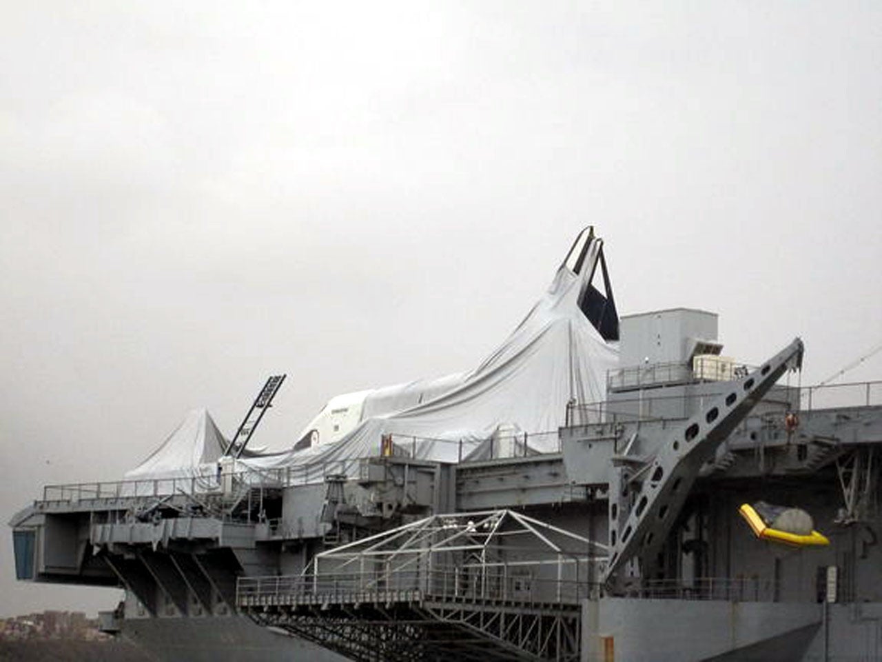 Space shuttle Enterprise damaged by Sandy CBS News