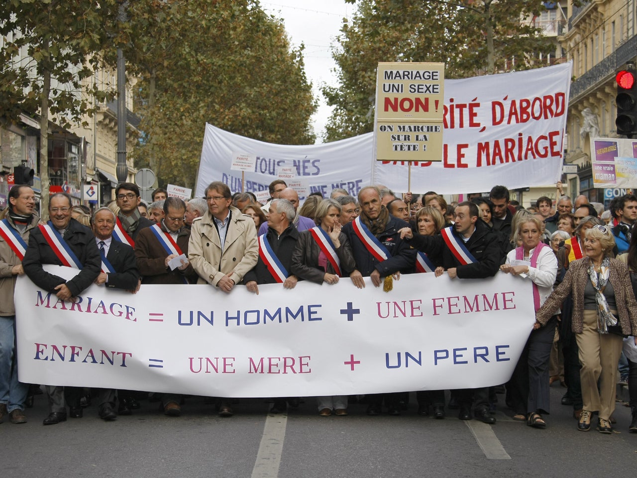 Opponents Of Same Sex Marriage March In France Cbs News