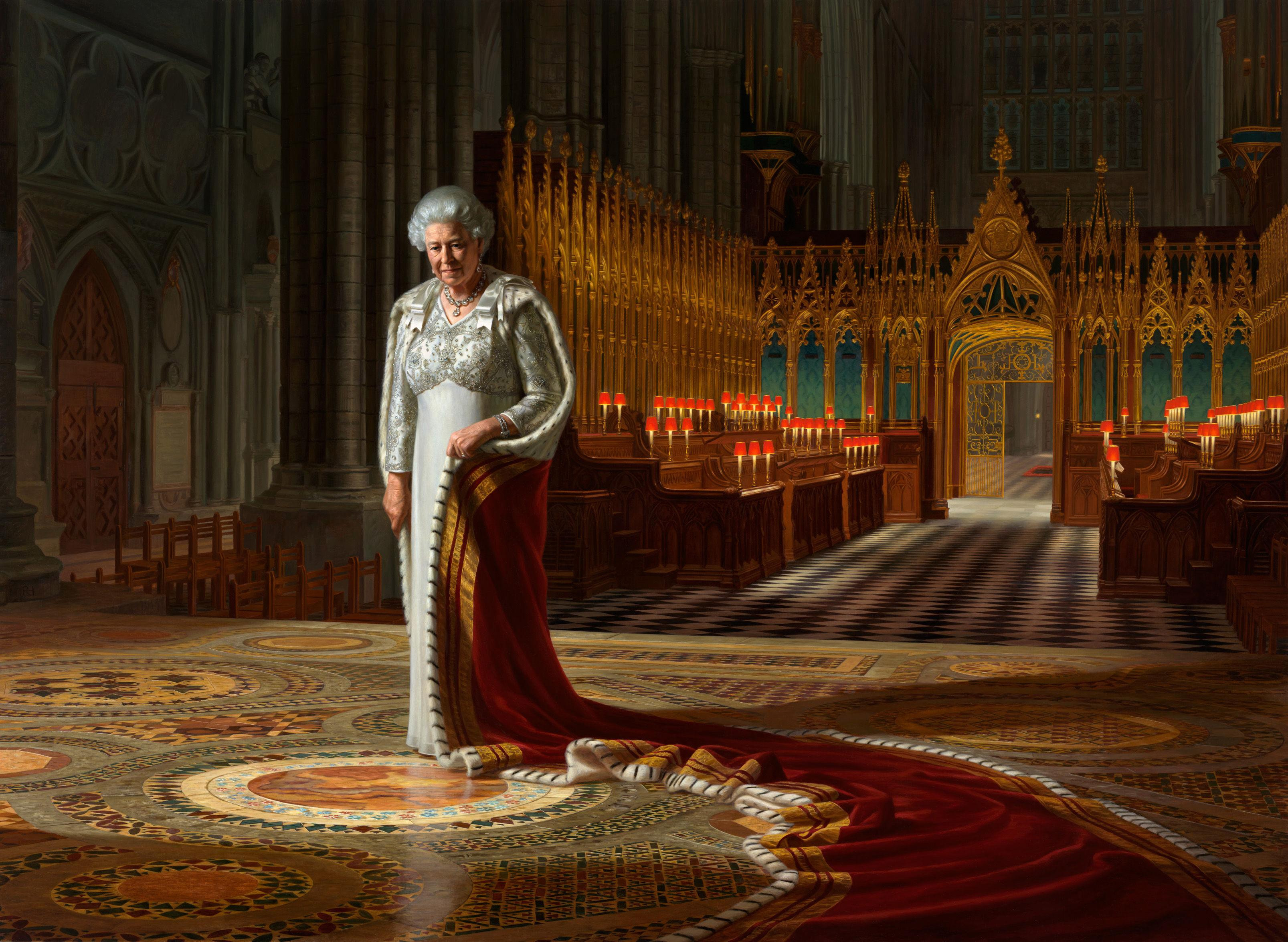 Queen Elizabeth II portrait in Westminster Abbey vandalized, man ...