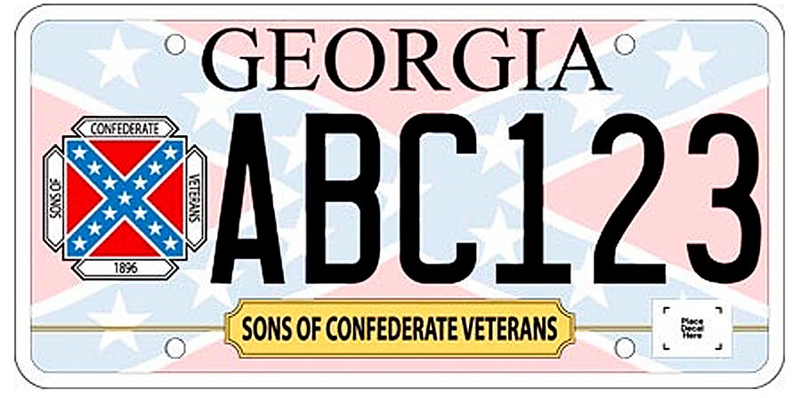Confederate Flag Approved For Specialty License Plate In Georgia Confederate Flag Approved For Specialty License Plate In Georgia