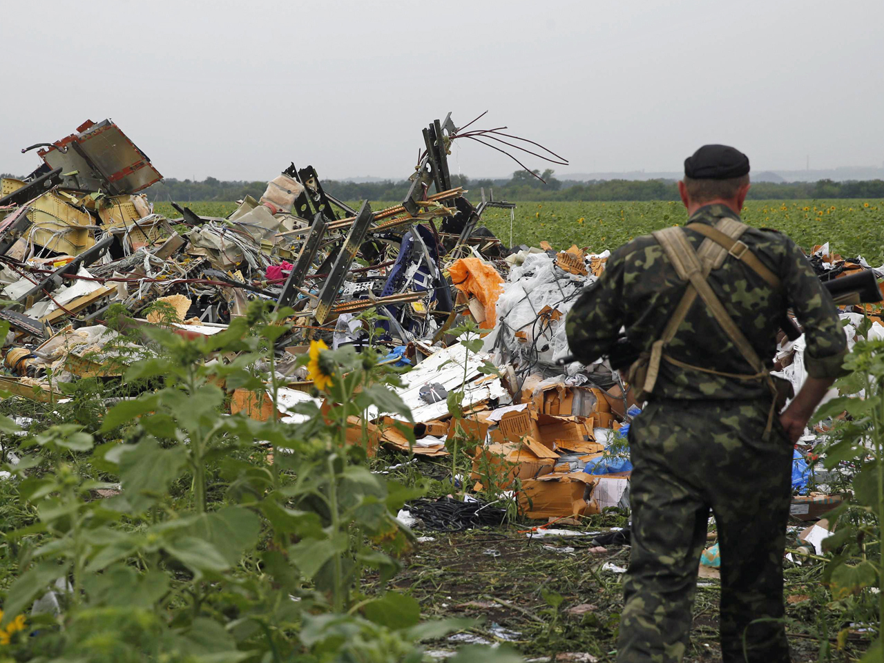 OSCE observers reach Malaysia Airlines flight 17 crash site held by pro