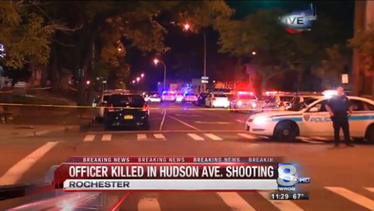 Unidentified Police Officer Fatally Shot Chasing Suspect In Rochester New York Cbs News