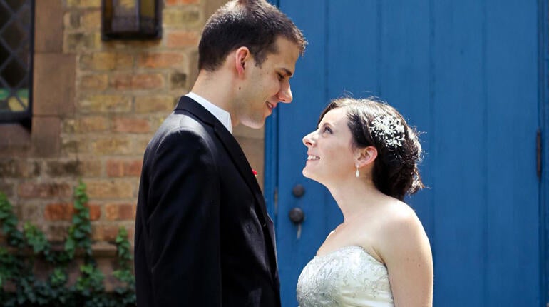 Tyler and Bethany Deaton on their wedding day