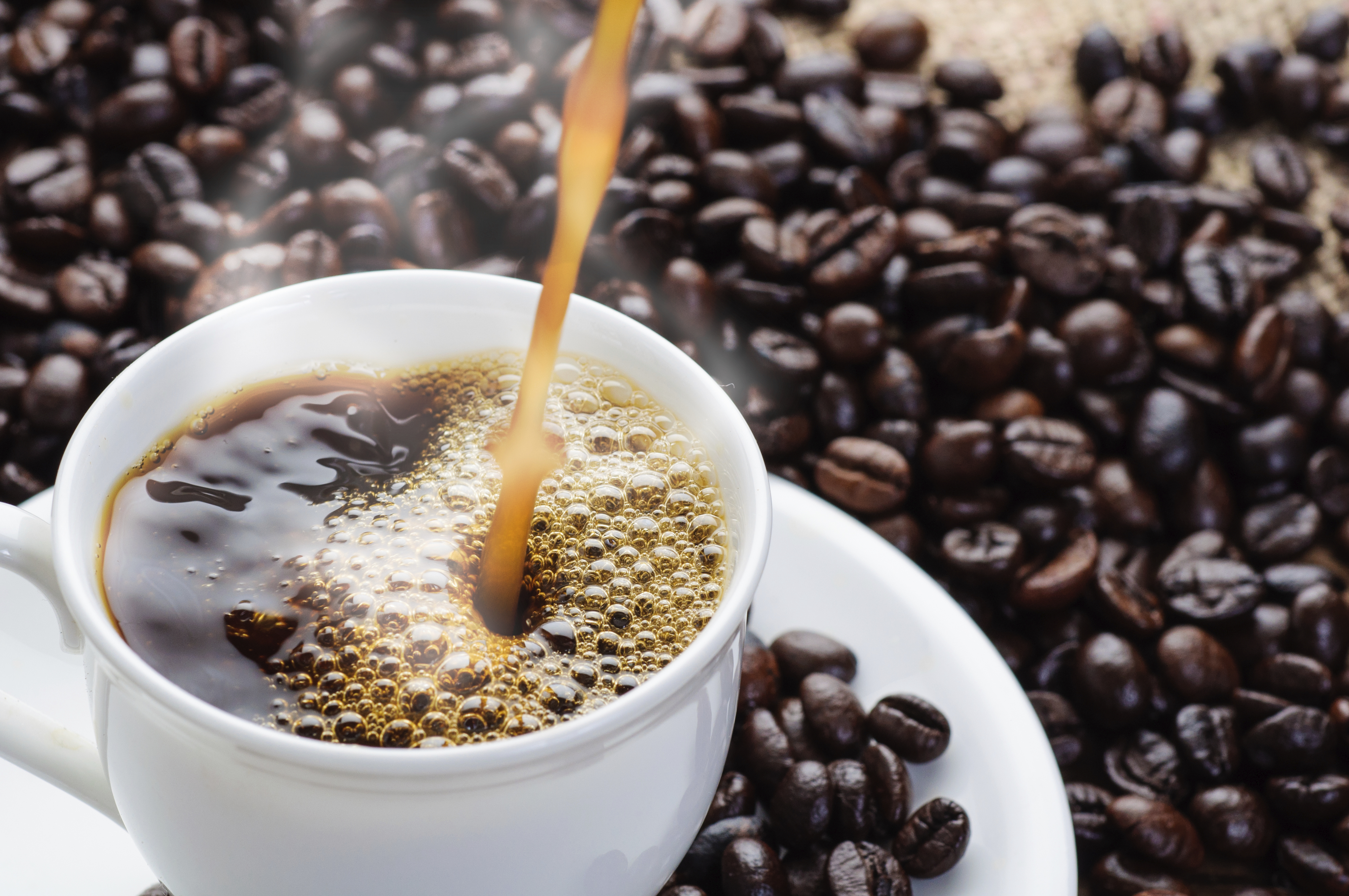 average amount of caffeine in coffee