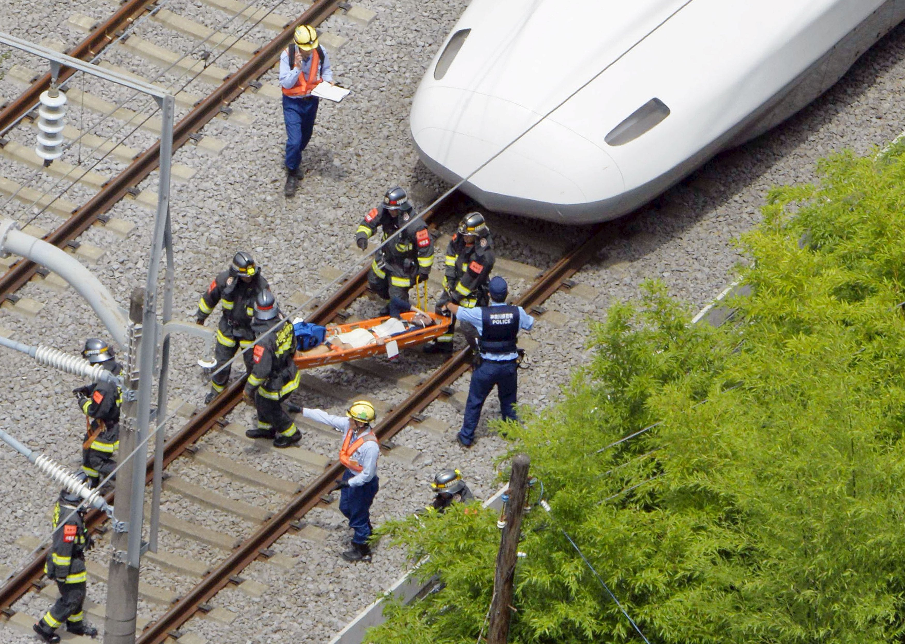 Man sets himself on fire aboard Japan bullet train CBS News