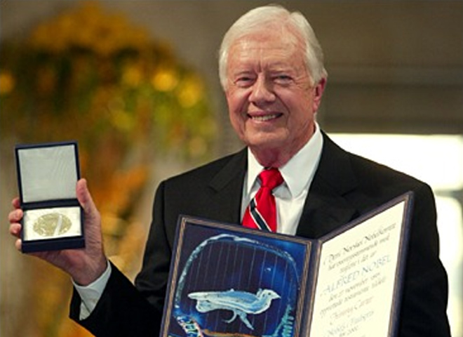 Image result for Jimmy Carter wins Nobel Peace Prize