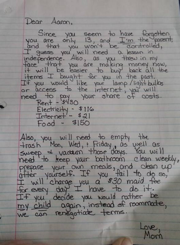 How to write a letter to my teenage son