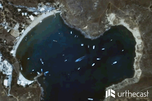 Space station's UrtheCast camera zooms in on waterskier on ...