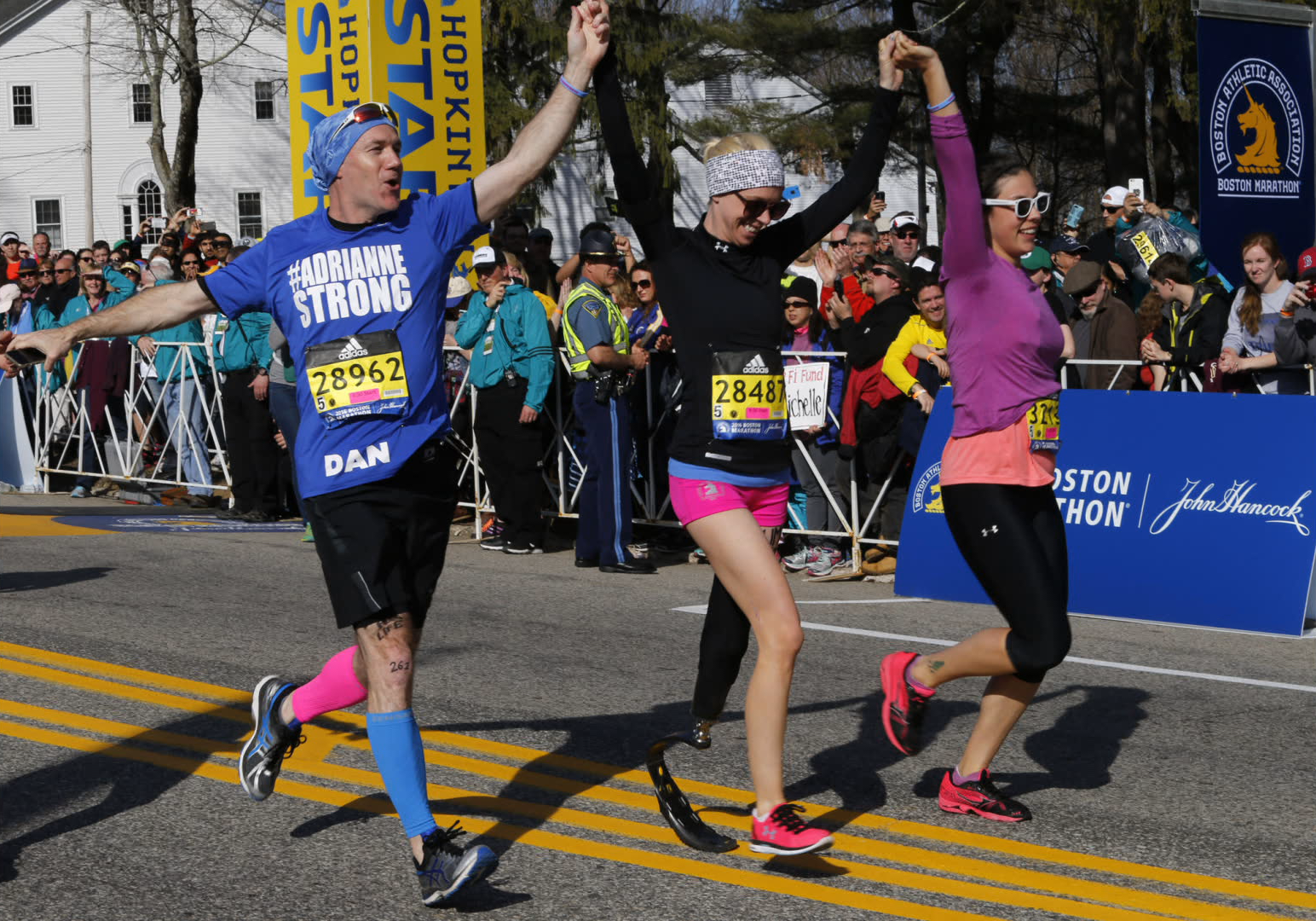 Boston Marathon bombing victim marks milestone running 2016 race CBS News