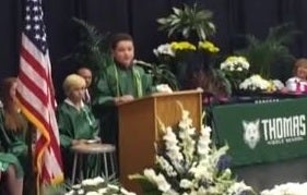Eighth grade presidential graduation speech picture