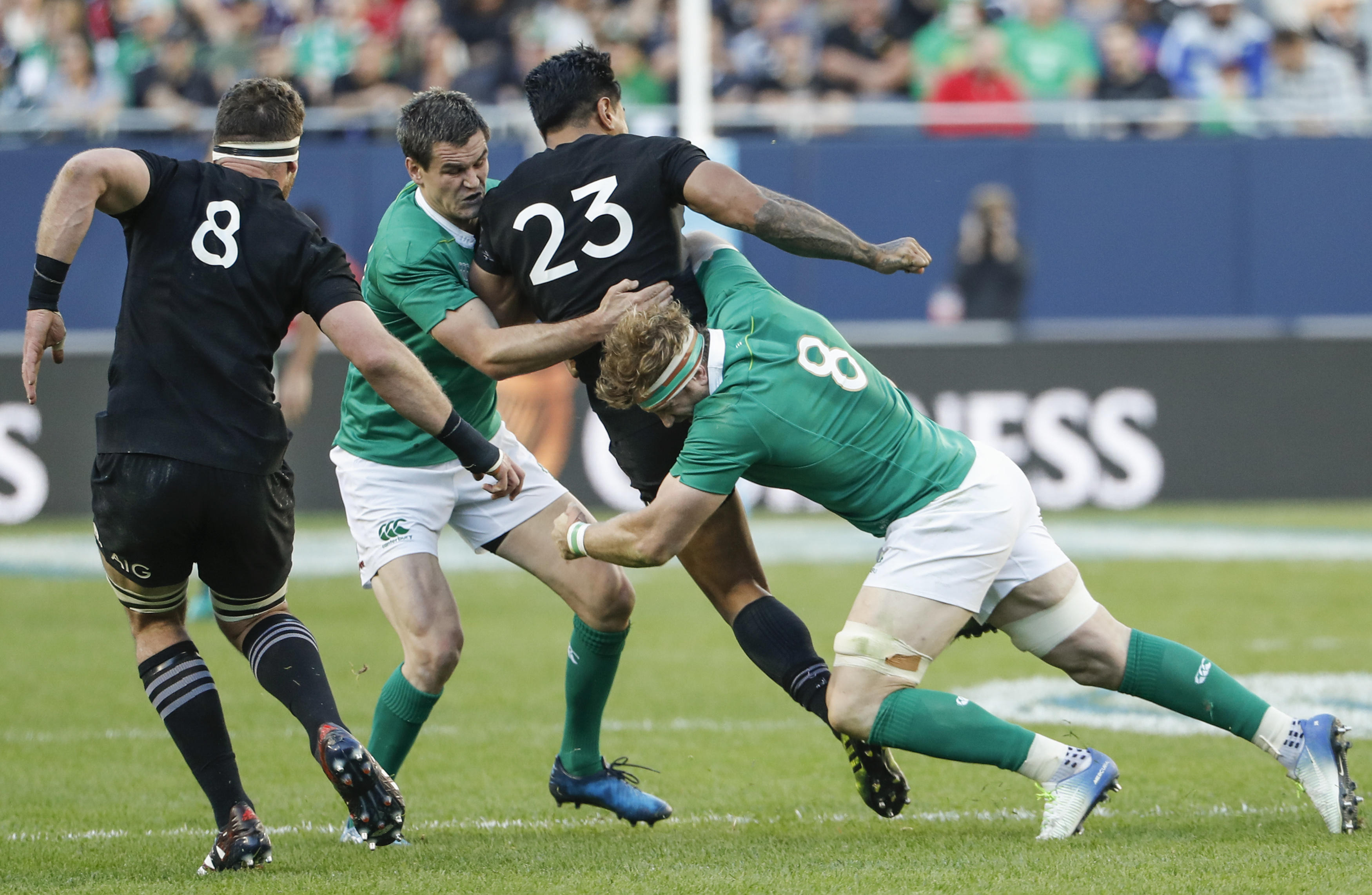 Ireland beats New Zealand at rugby for first time in 111 years CBS News