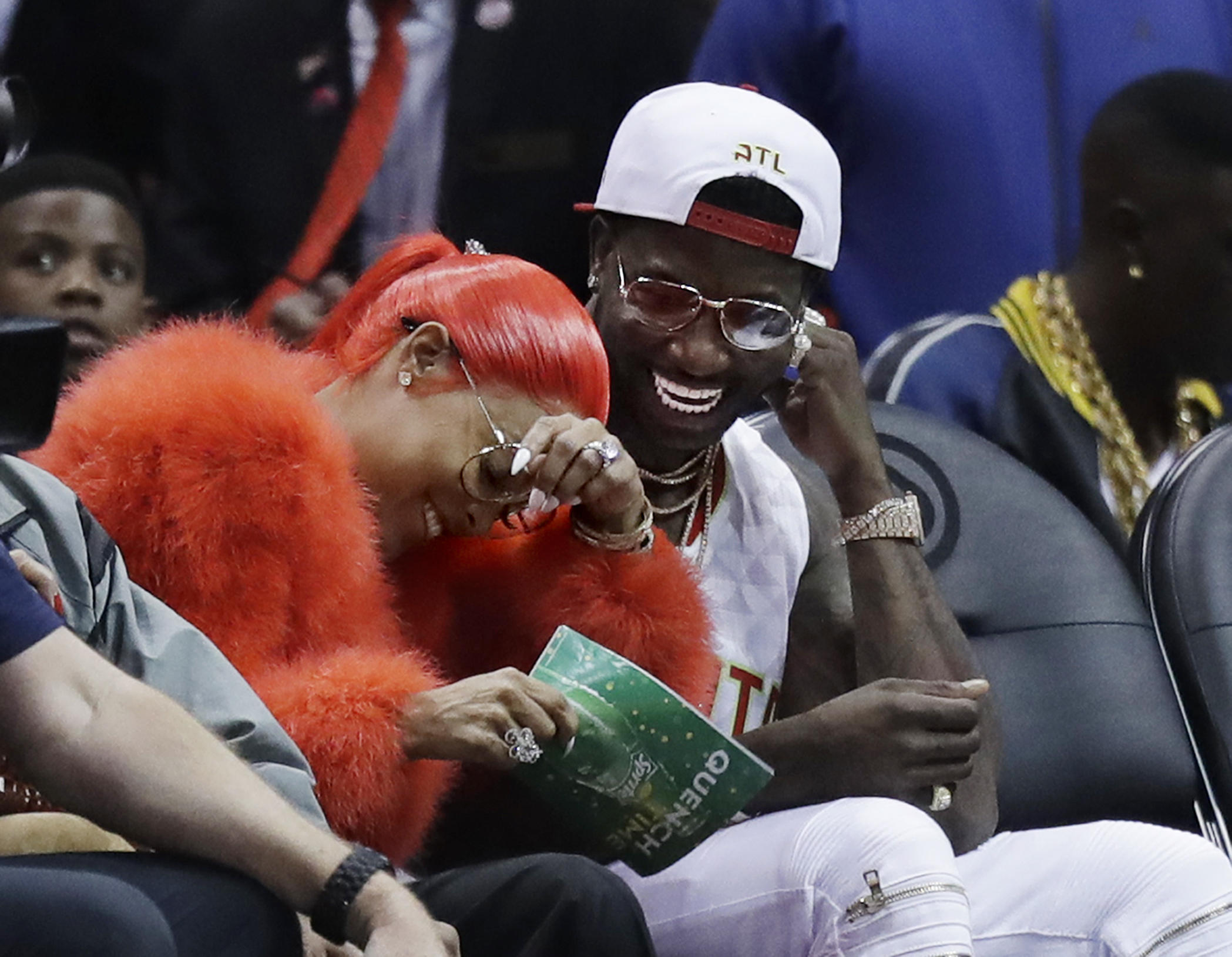 Gucci Mane gets engaged on Atlanta Hawks' 