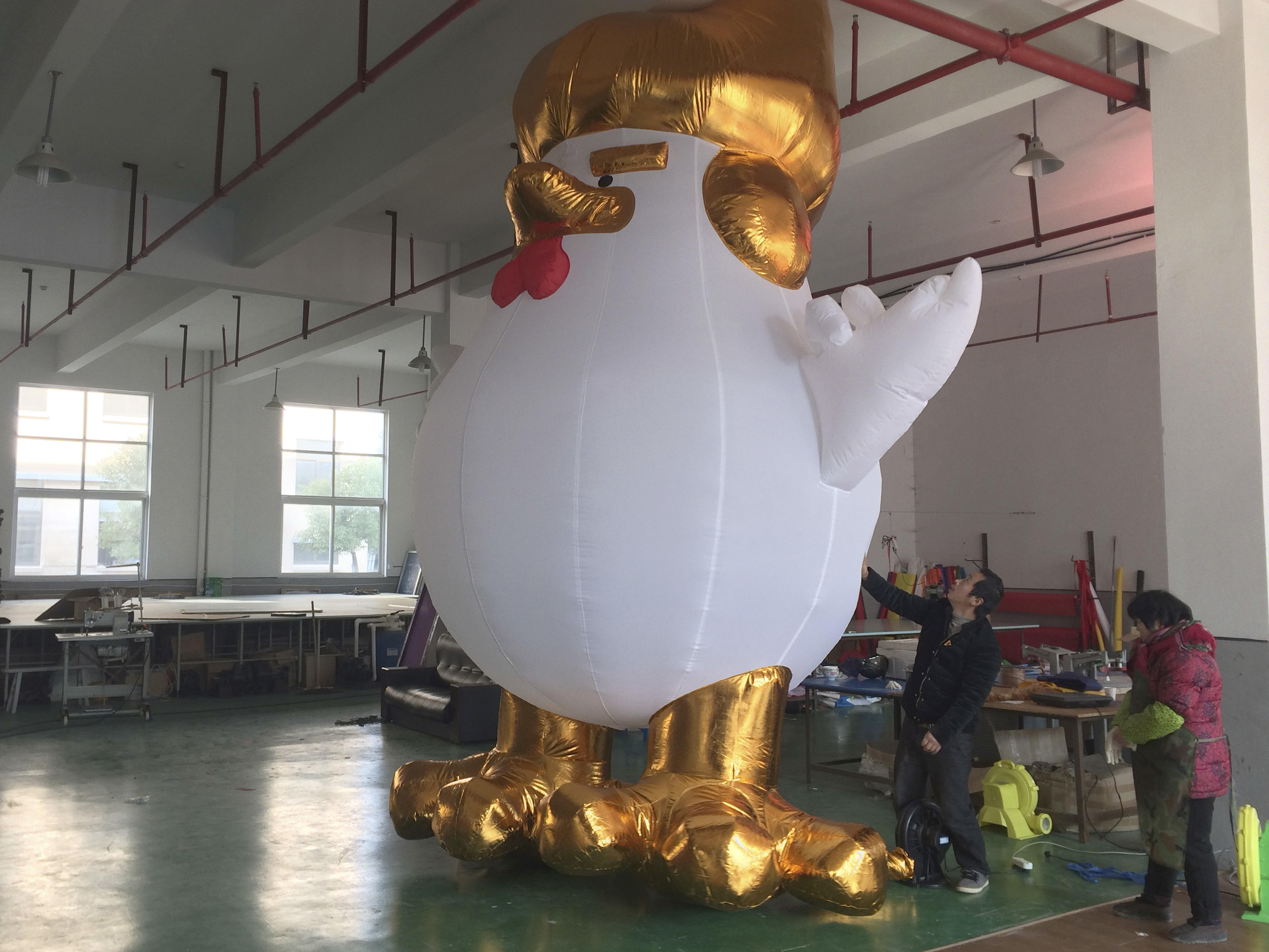 Giant Inflatable Rooster That Reminds People Of Donald Trump Selling