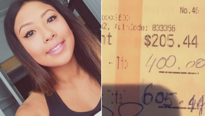 Strangers waitress to tears $400 tip, then even bigger surprise - News