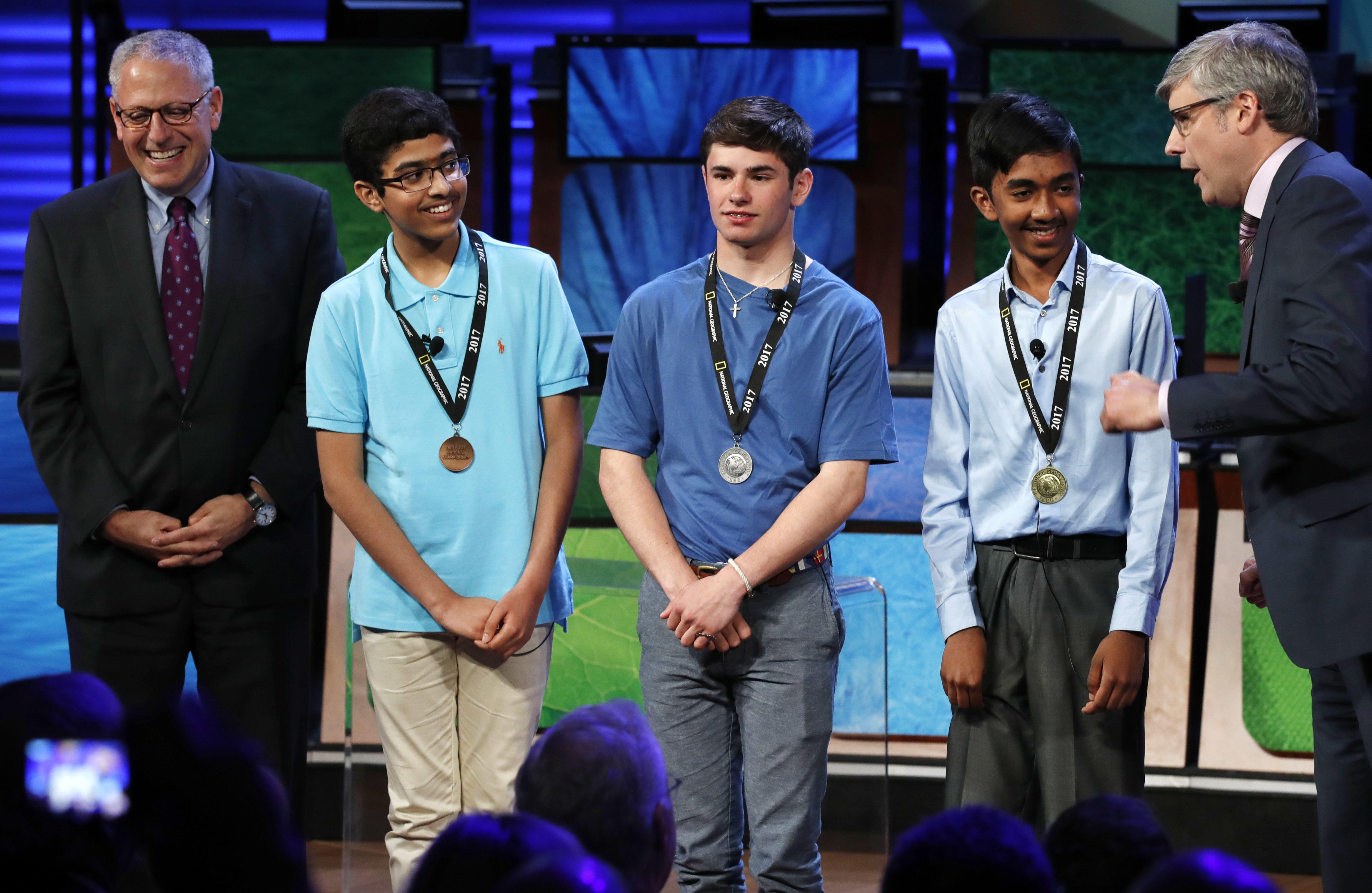 Texas 8th grader named champ of National Geographic Bee CBS News