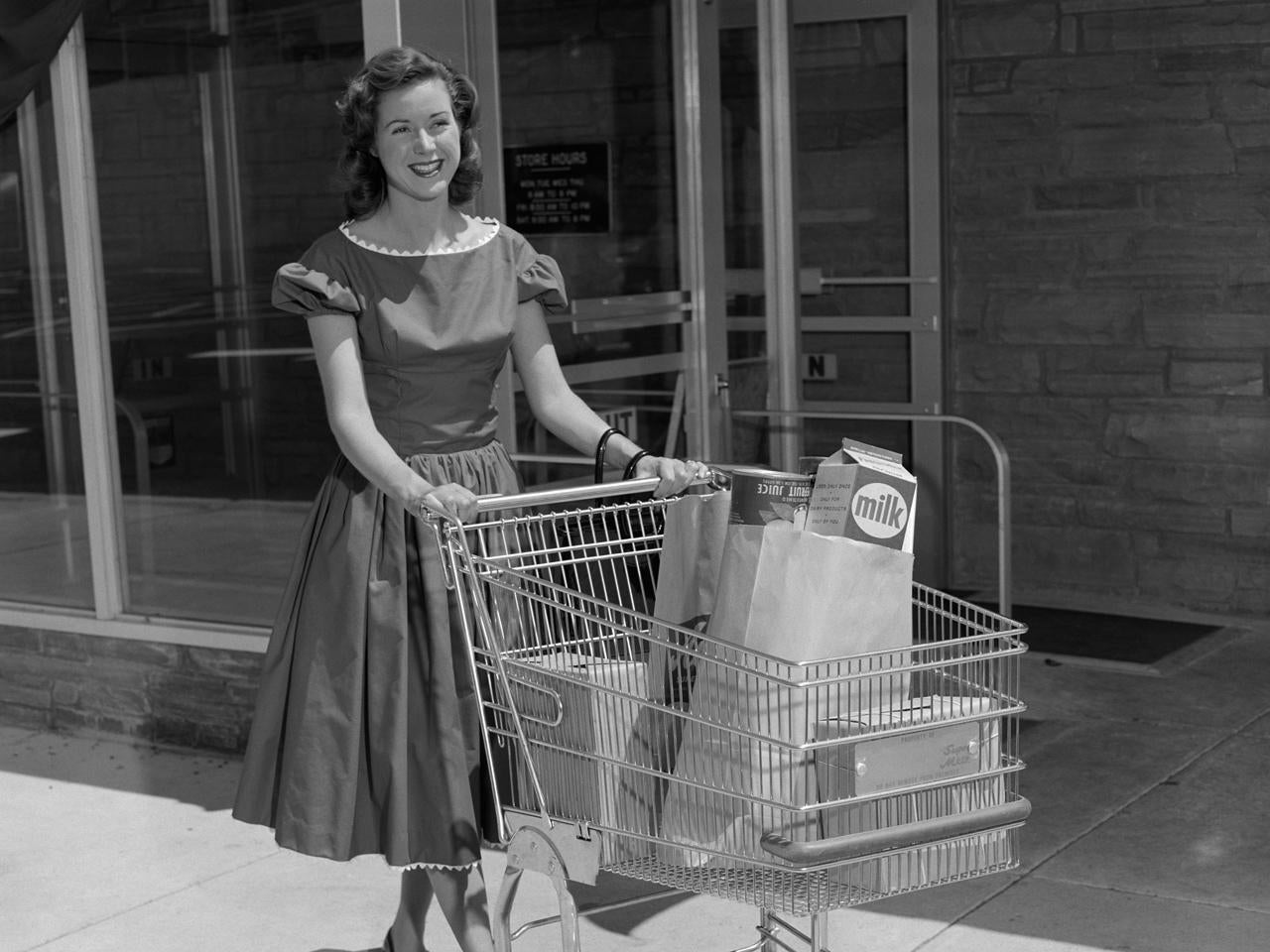 Almanac The first shopping cart CBS News