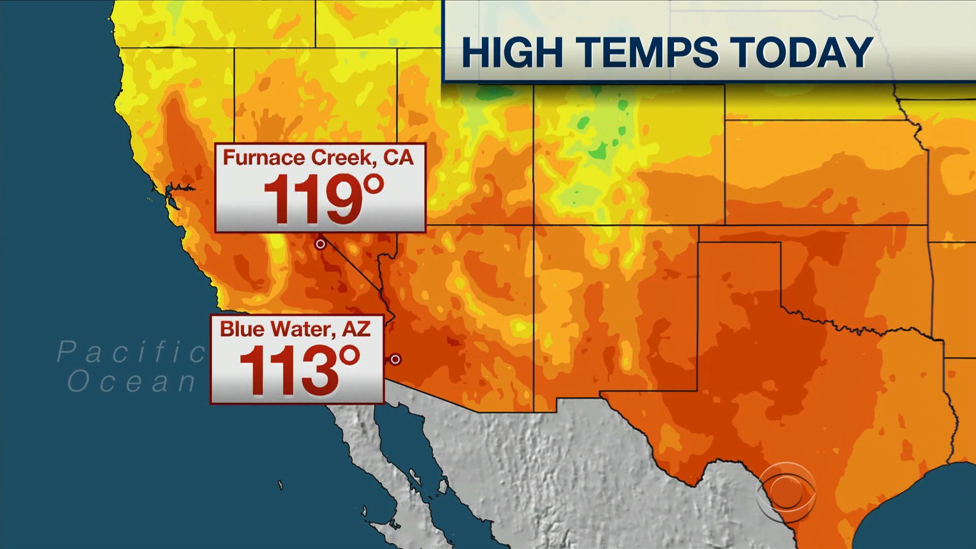 Excessive Heat To Boil West Southwest U S CBS News   Nottingham Heat Wave 2017 6 17 