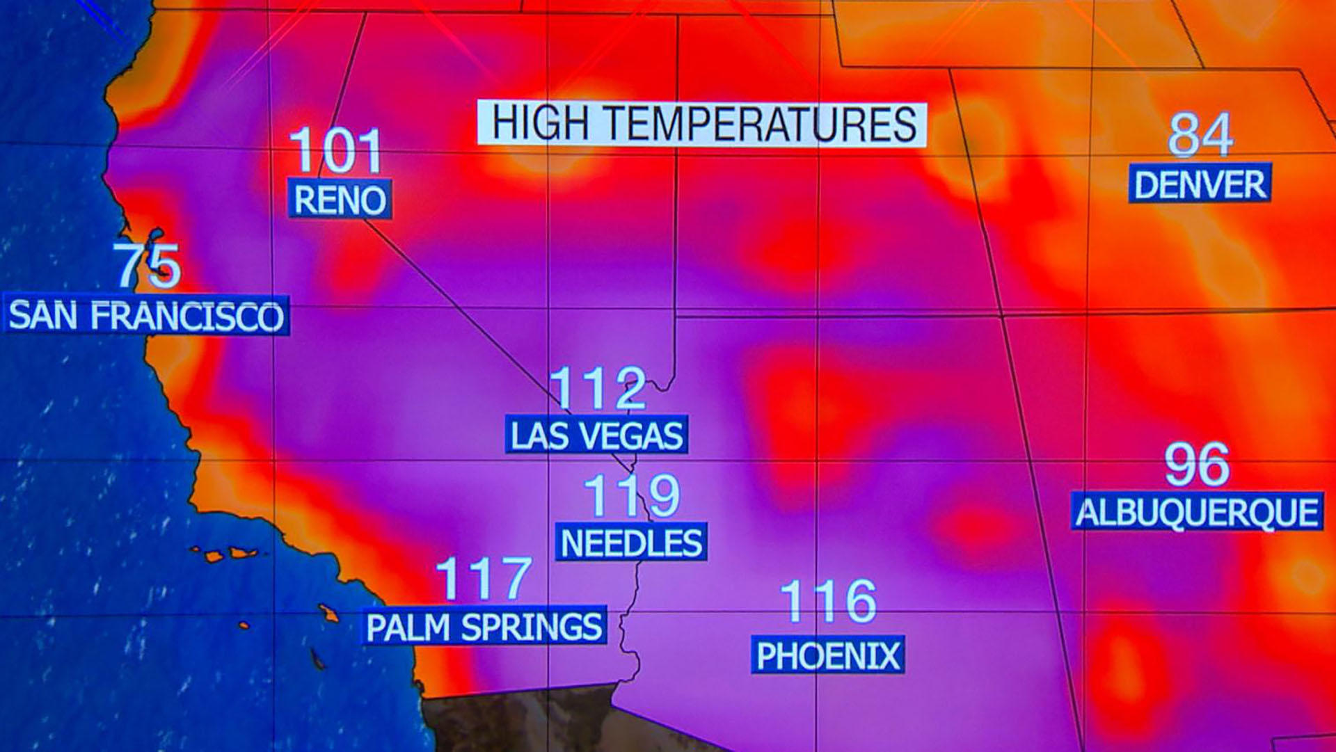 Temps rise toward record as heat wave hits Southwest CBS News