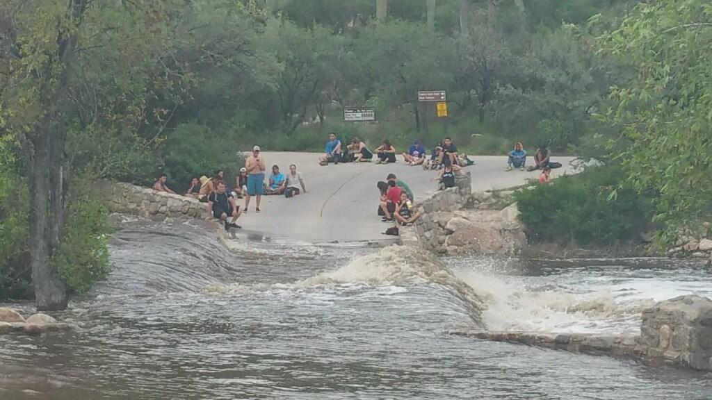 Helicopter rescues dozens of hikers stranded by flooding in Arizona