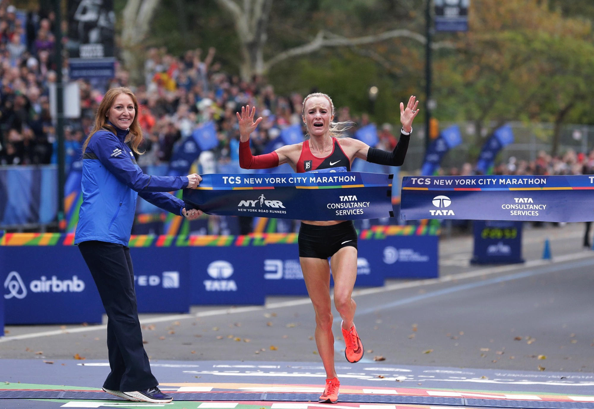 New York City Marathon winner Shalane Flanagan wins women's race CBS