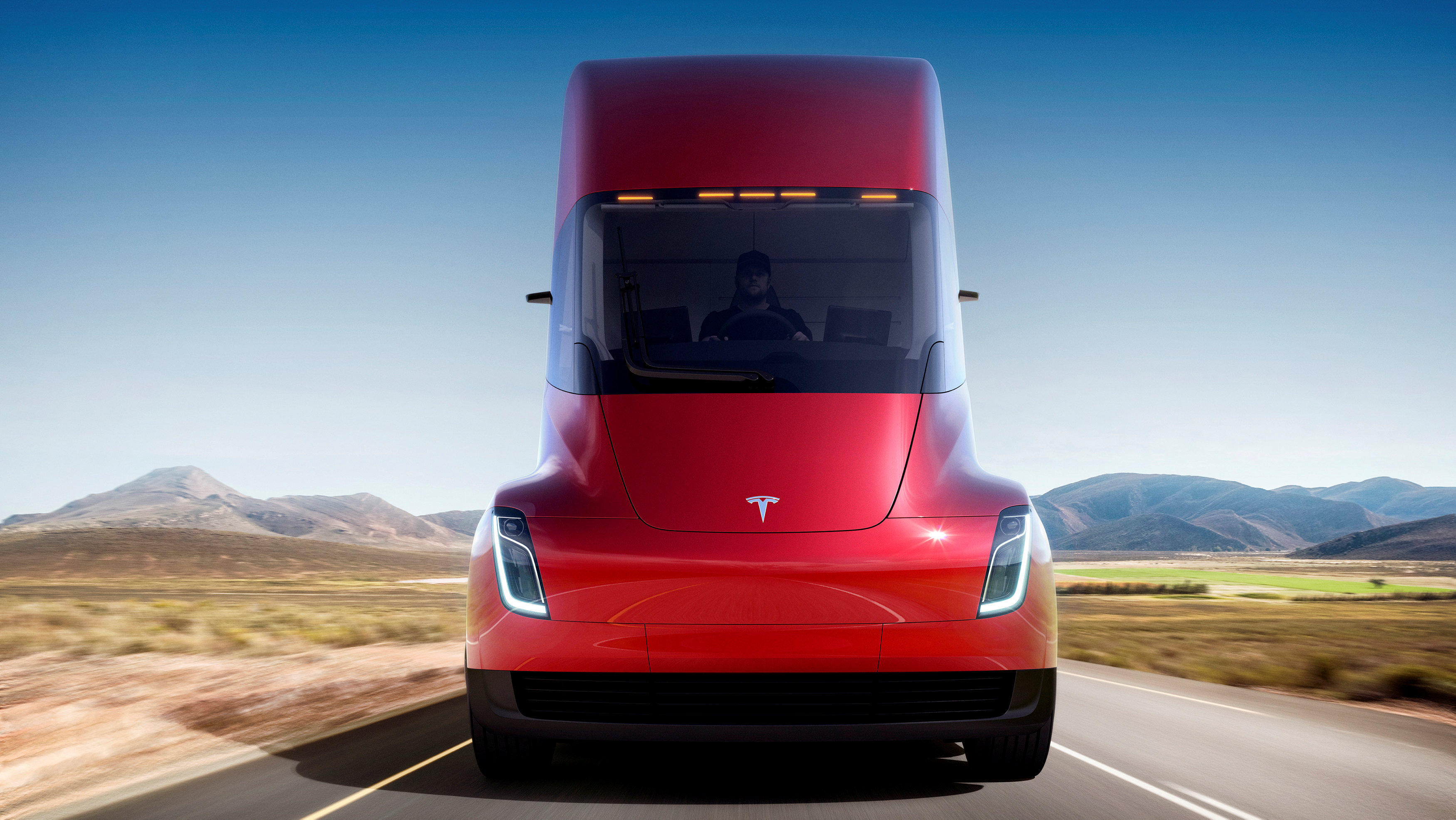 Teslas Electric Semi Tractor Trailer Unveiled In Detroit Cbs News