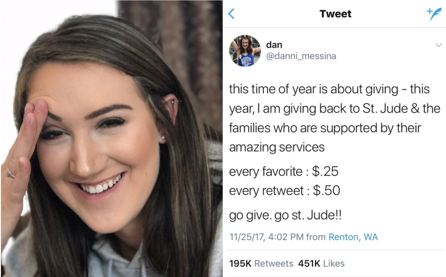 Oops Teen Owes Over 200000 To Charity After Tweet Goes Viral CBS