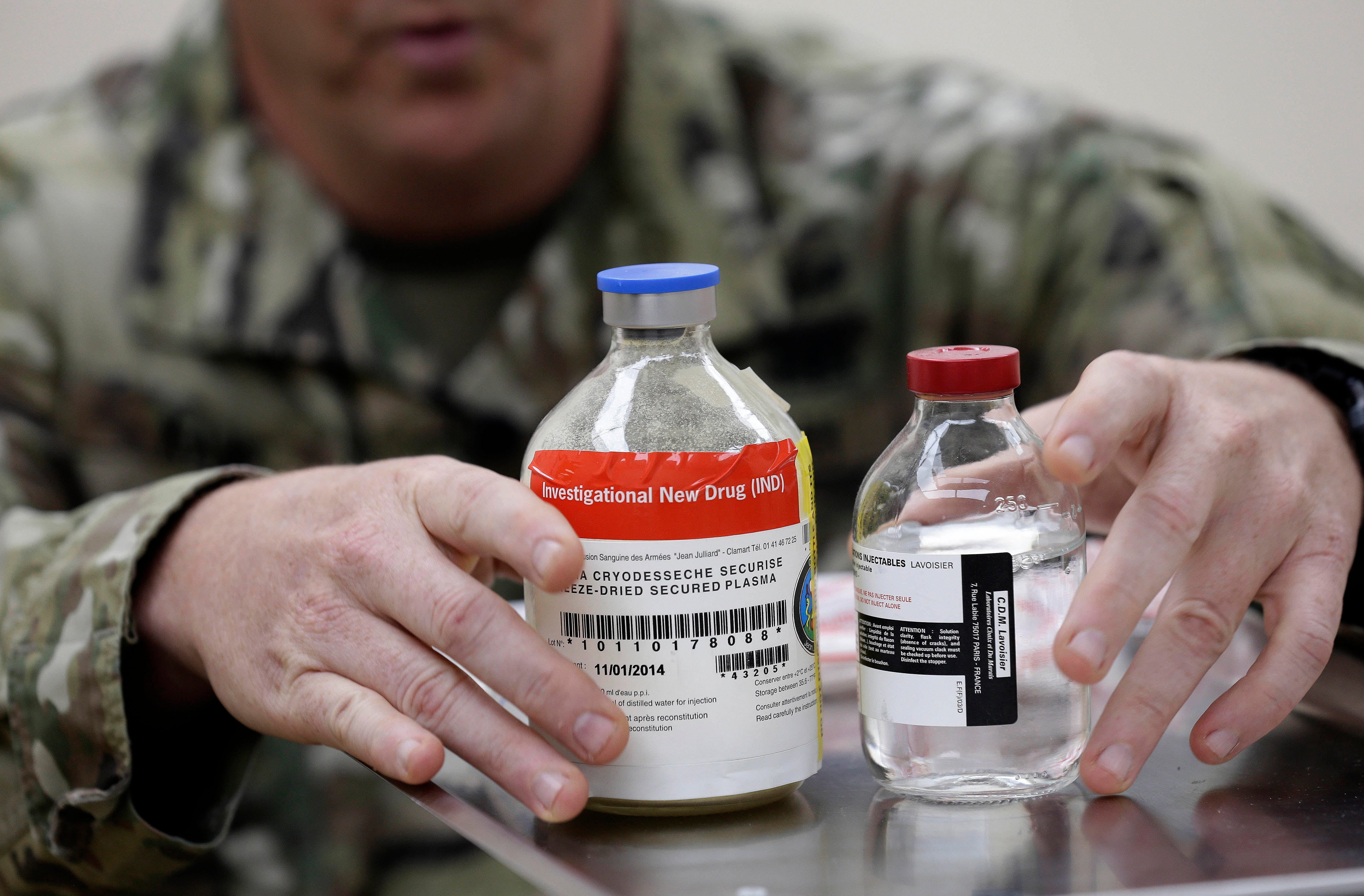 Us Troops Get Freeze Dried Blood Plasma For Use On The Battlefield