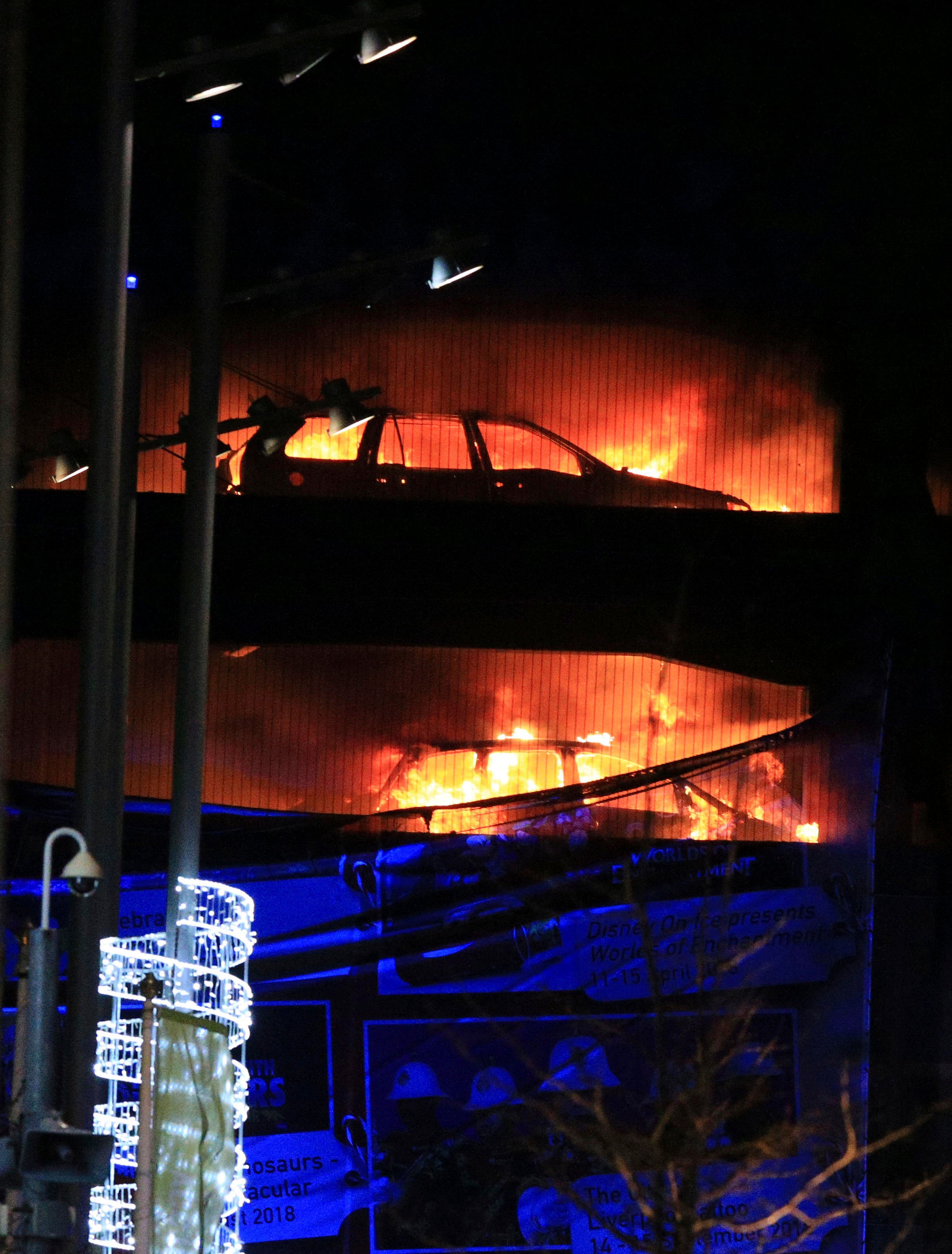It Looked Like A Ball Of Fire U K Parking Garage Fire Destroys
