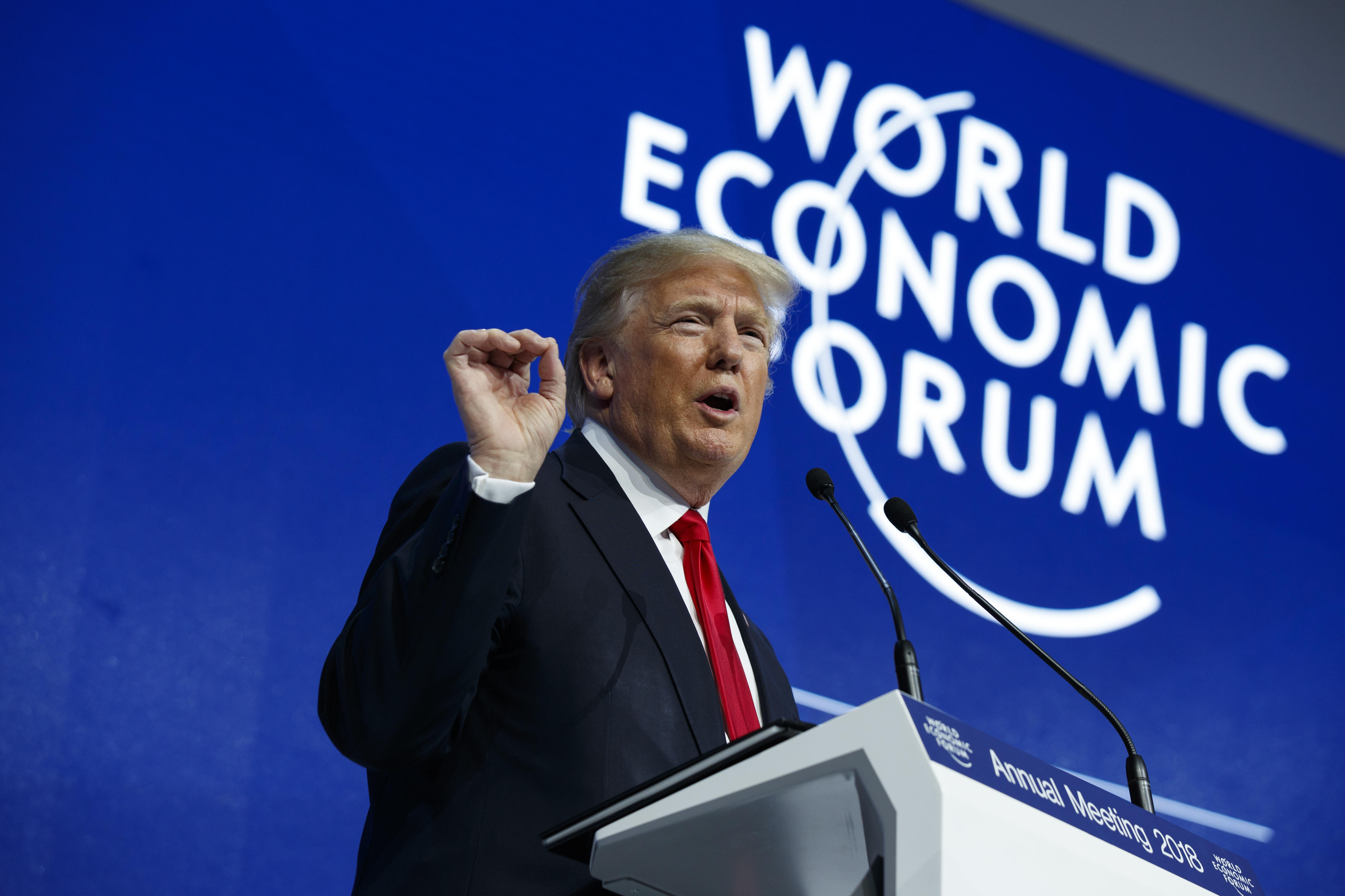 Trump in Davos World Economic Forum speech live stream from Davos