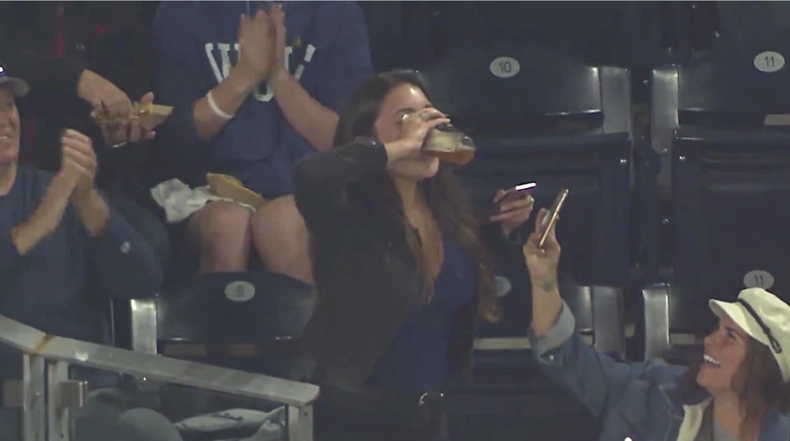 Woman Catches Foul Ball In Beer At Padres Game Proceeds To Chug The Beer With The Ball In It