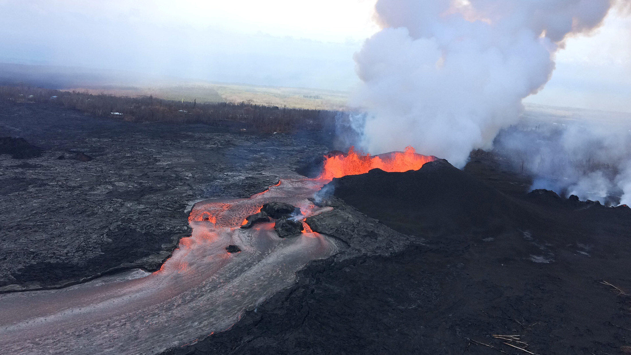most recent volcano eruption video