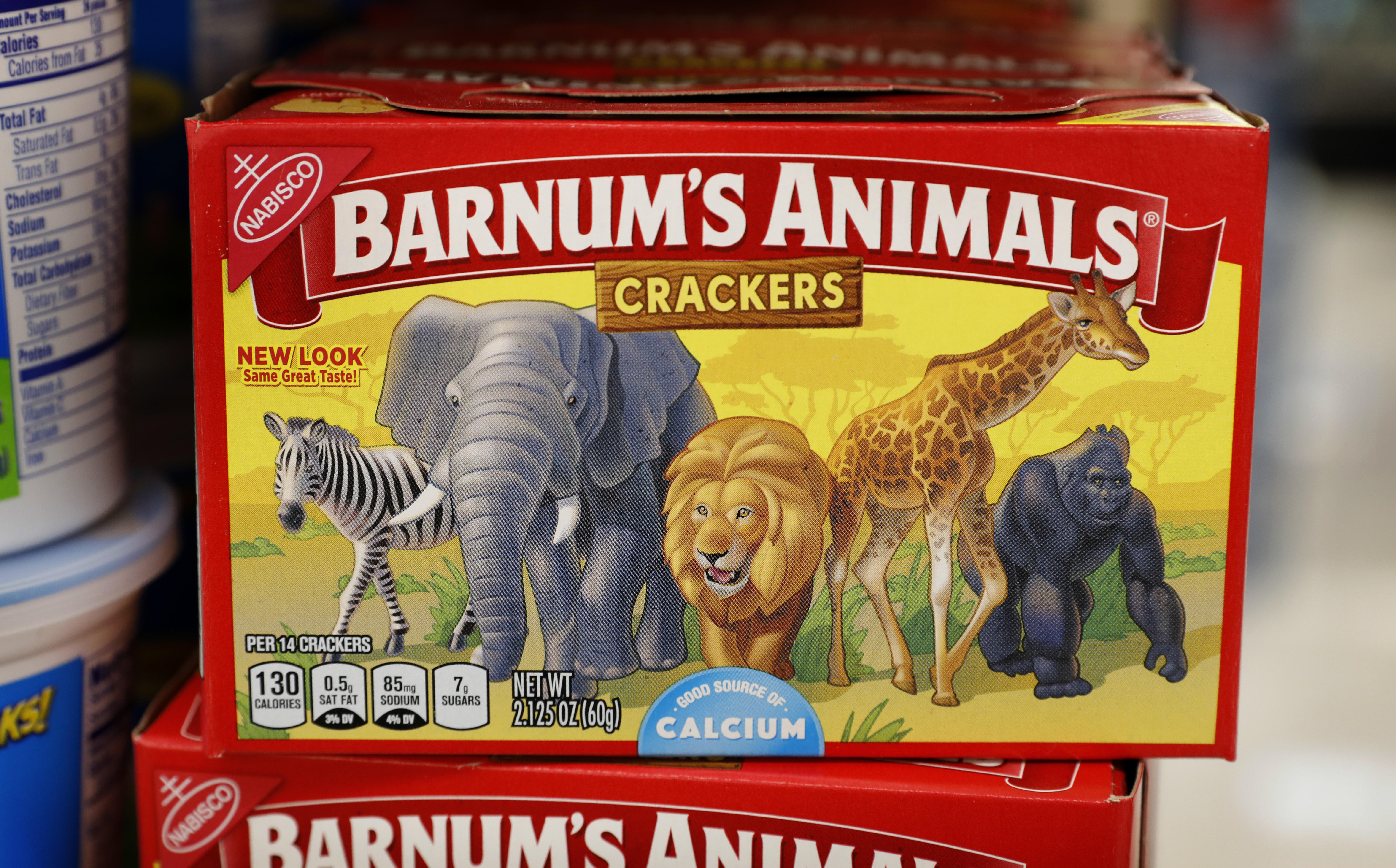 Animal Crackers Box Animals Freed In New Nabisco Barnum Animal Crackers Box Packaging Cbs News