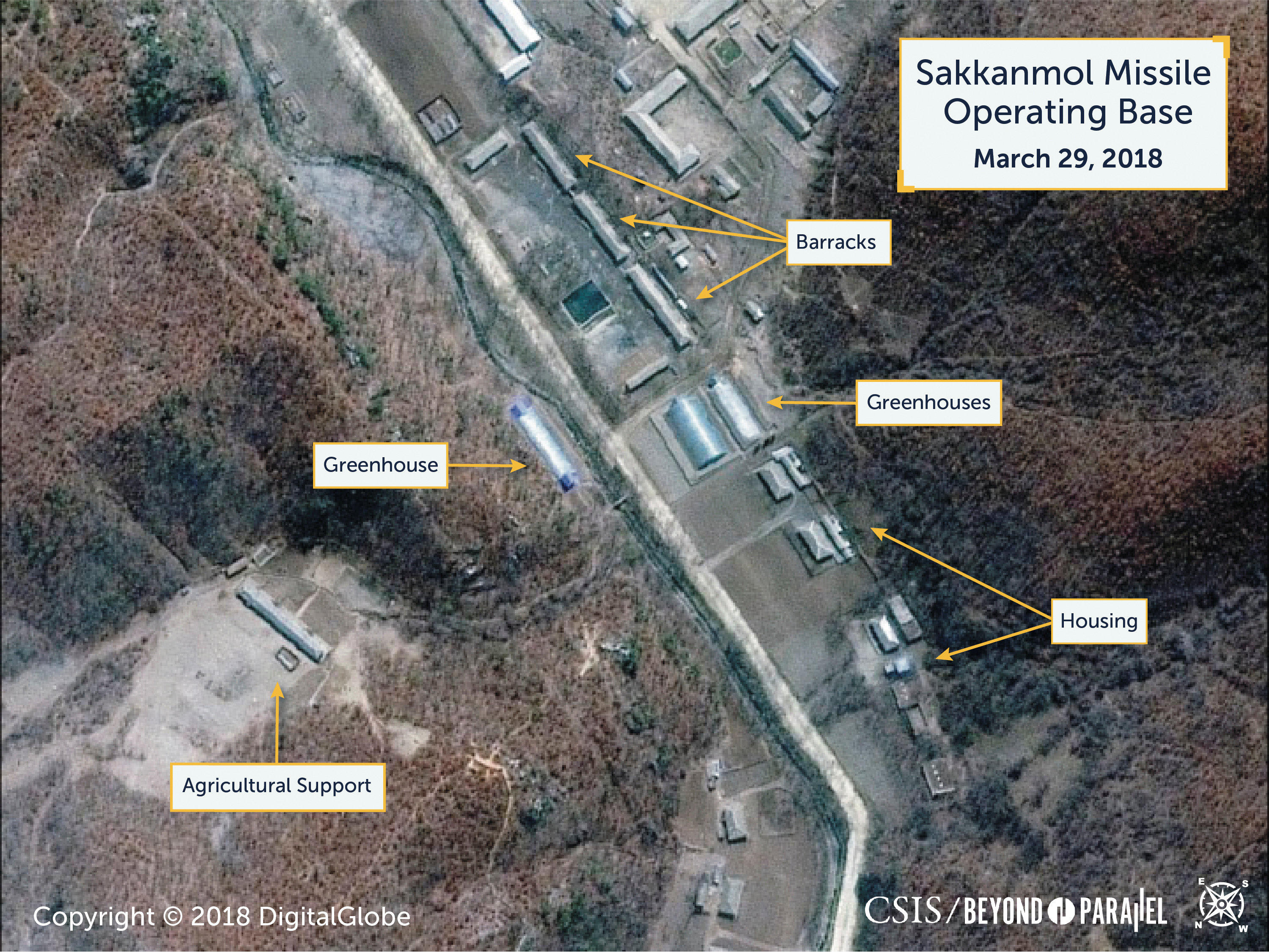North Korea hidden missile sites from CSIS report ...