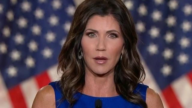 South Dakota Governor Kristi Noem Says At Rnc Our Founding Principles Are Under Attack Cbs News